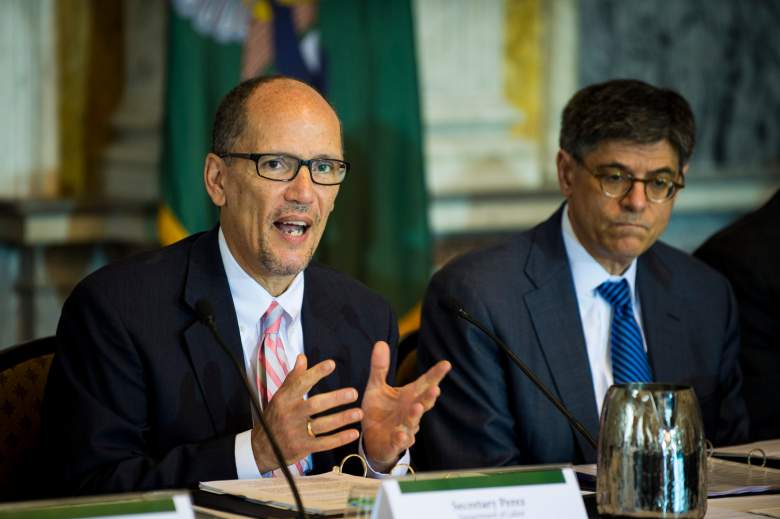 Thomas Perez speaks during a public meeting of the Financial Literacy and Education Commission at the United States Treasury on June 29, 2016 in Washington, DC. (Getty)