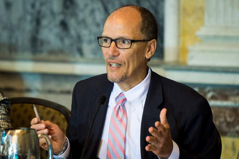WASHINGTON, DC - JUNE 29: U.S. Department of Labor Secretary Thomas Perez delivers remarks during a public meeting of the Financial Literacy and Education Commission at the United States Treasury on June 29, 2016 in Washington, DC. The agenda focused on financial education and investment advice, as well as the intersection of financial education and legal aid. (Photo by Pete Marovich/Getty Images)