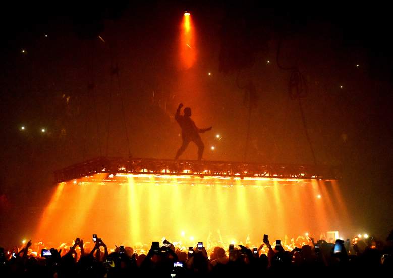 INGLEWOOD, CA - OCTOBER 25: Rapper Kanye West performs at the Forum on October 25, 2016 in Inglewood, California. (Photo by Kevin Winter/Getty Images)