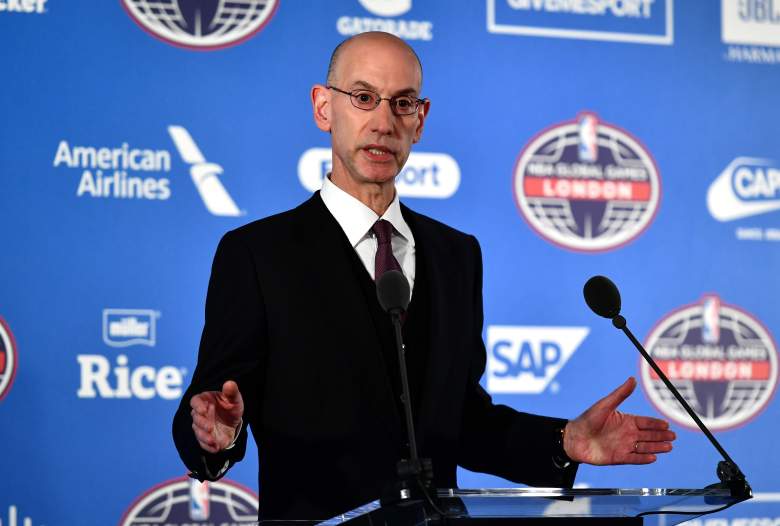 NBA commissioner, Adam Silver speaks during a press conference January 12. (Getty)