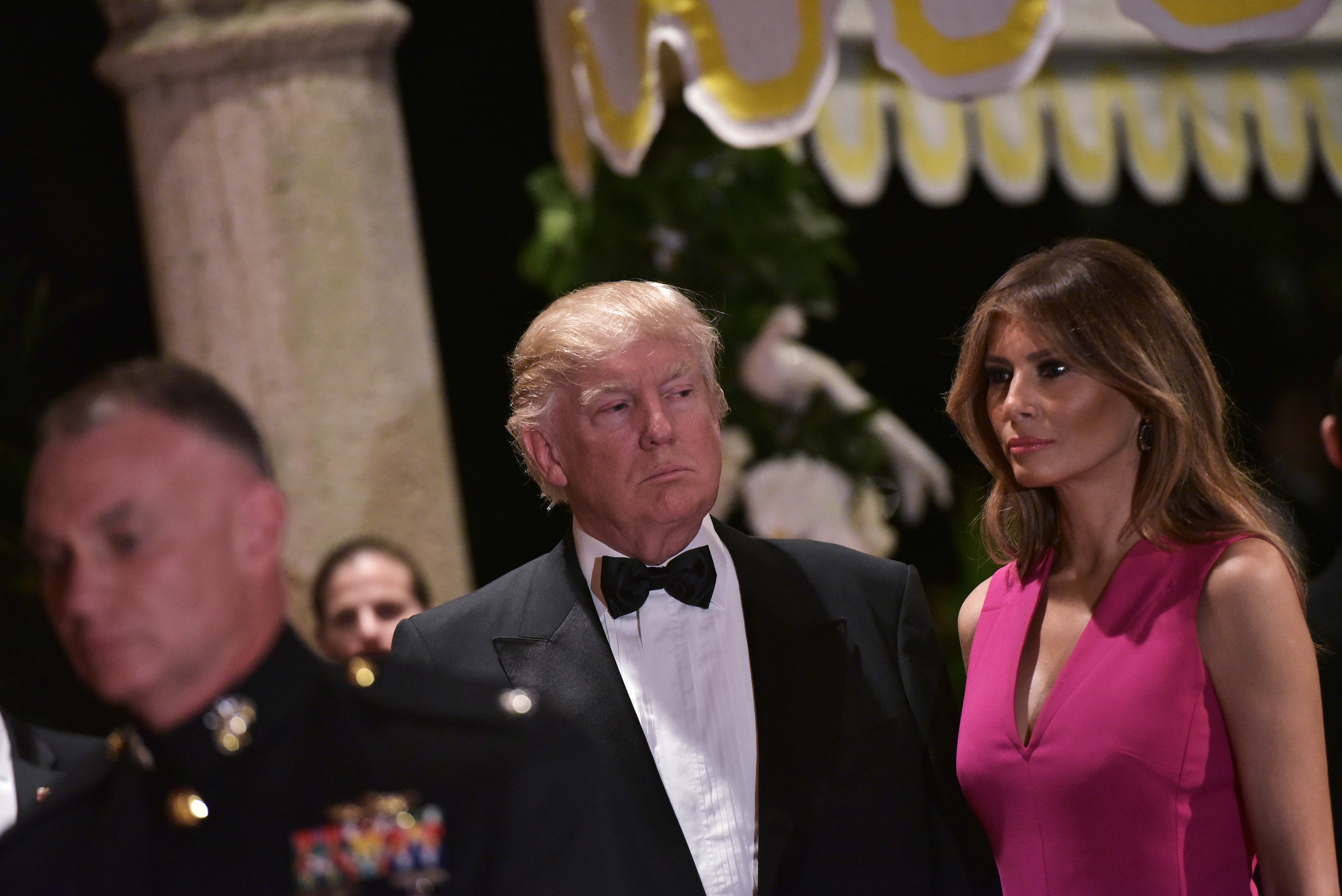 PHOTOS: Melania Trump’s ‘Hot Pink’ Red Cross Gala Ball Gown – Heavy.com