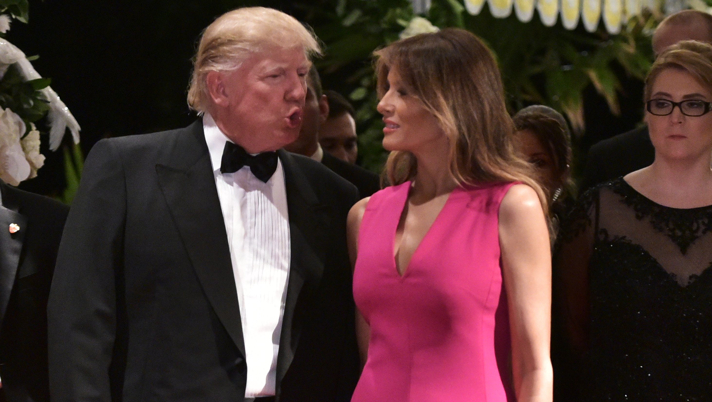 PHOTOS: Melania Trump's Hot Pink Red Cross Gala Ball Gown