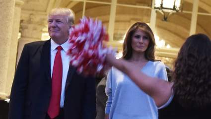 PHOTOS: Donald & Melania Trump Super Bowl Party in Florida