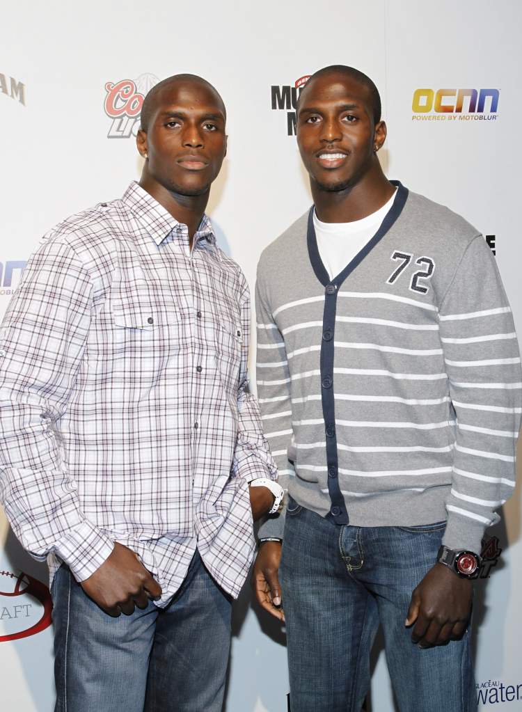 NEW YORK - APRIL 21: Titans' Jason McCourty and Rutgers' Devin McCourty attends ESPN the Magazine's 7th Annual Pre-Draft Party at Espace on April 21, 2010 in New York City. (Photo by Mark Von Holden/Getty Images for ESPN)