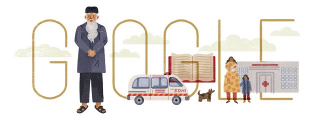 Abdul Sattar Edhi Google Doodle