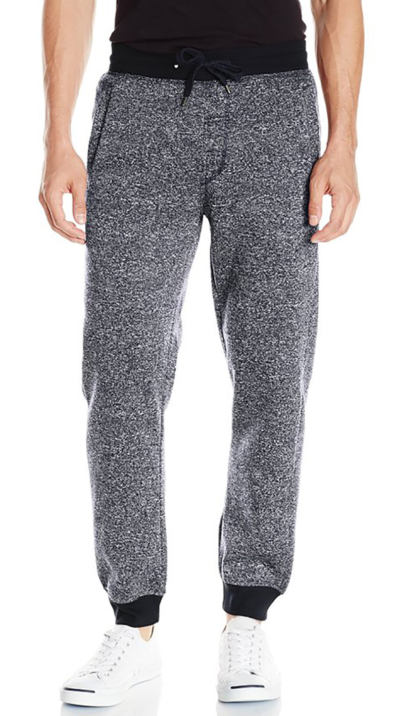 southpole men's basic fleece marled jogger pant