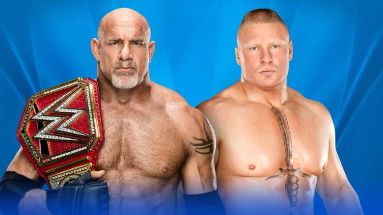Goldberg Lesnar wrestlemania, Goldberg Lesnar match wrestlemania, Goldberg Lesnar wrestlemania 33 match