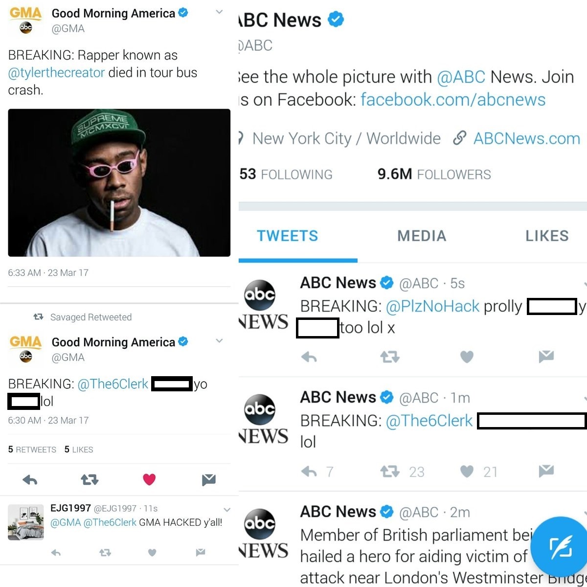 PHOTOS: ABC News, GMA Twitter Accounts Hacked | Heavy.com