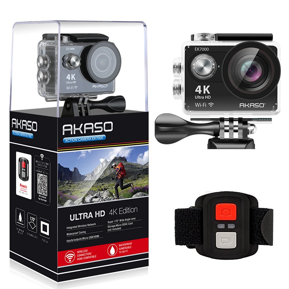 AKASO EK7000 4K, best action camera, best 4k action camera, best gopro camera