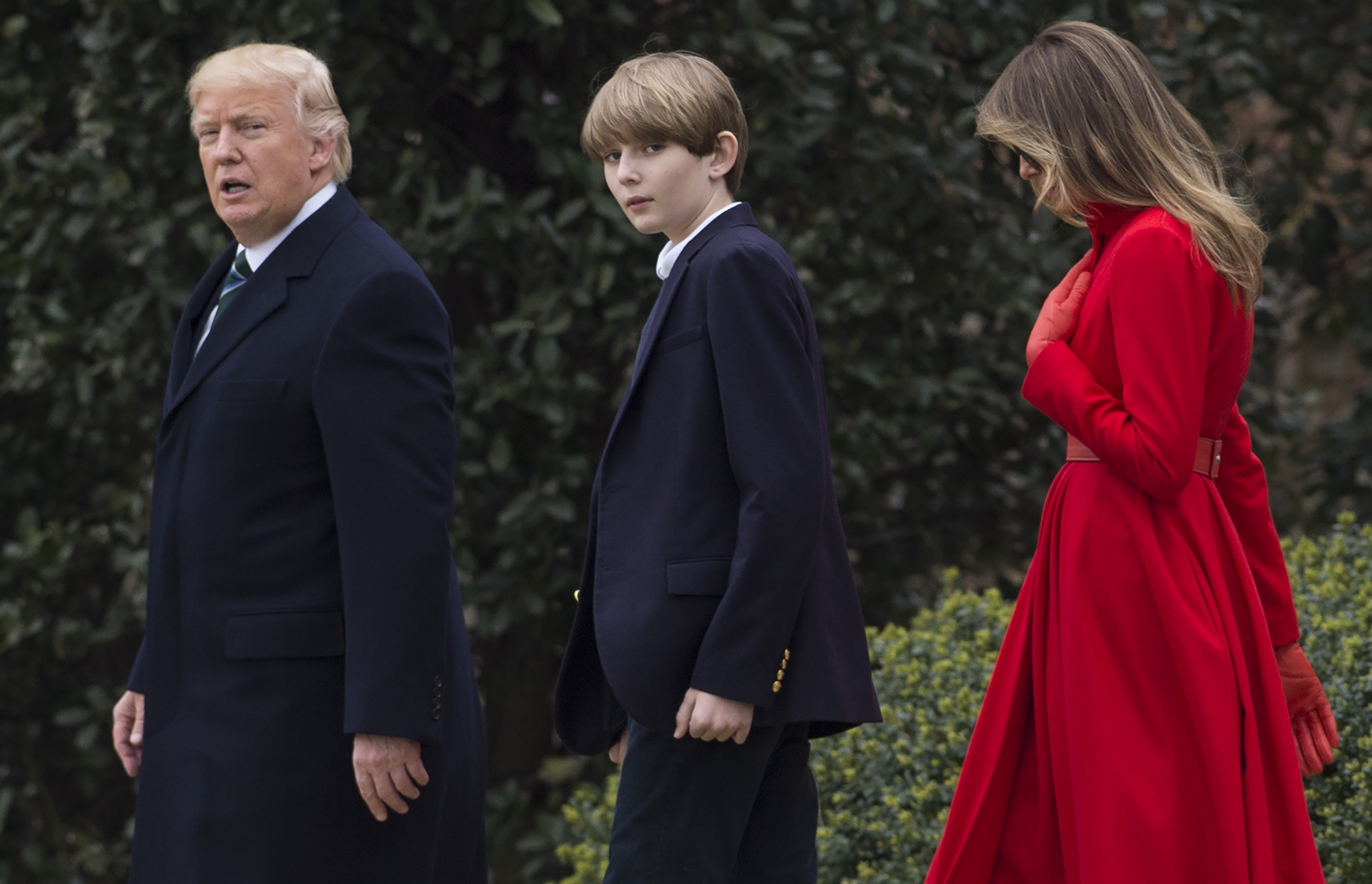 PHOTOS: Barron Trump Makes Rare White House Appearance