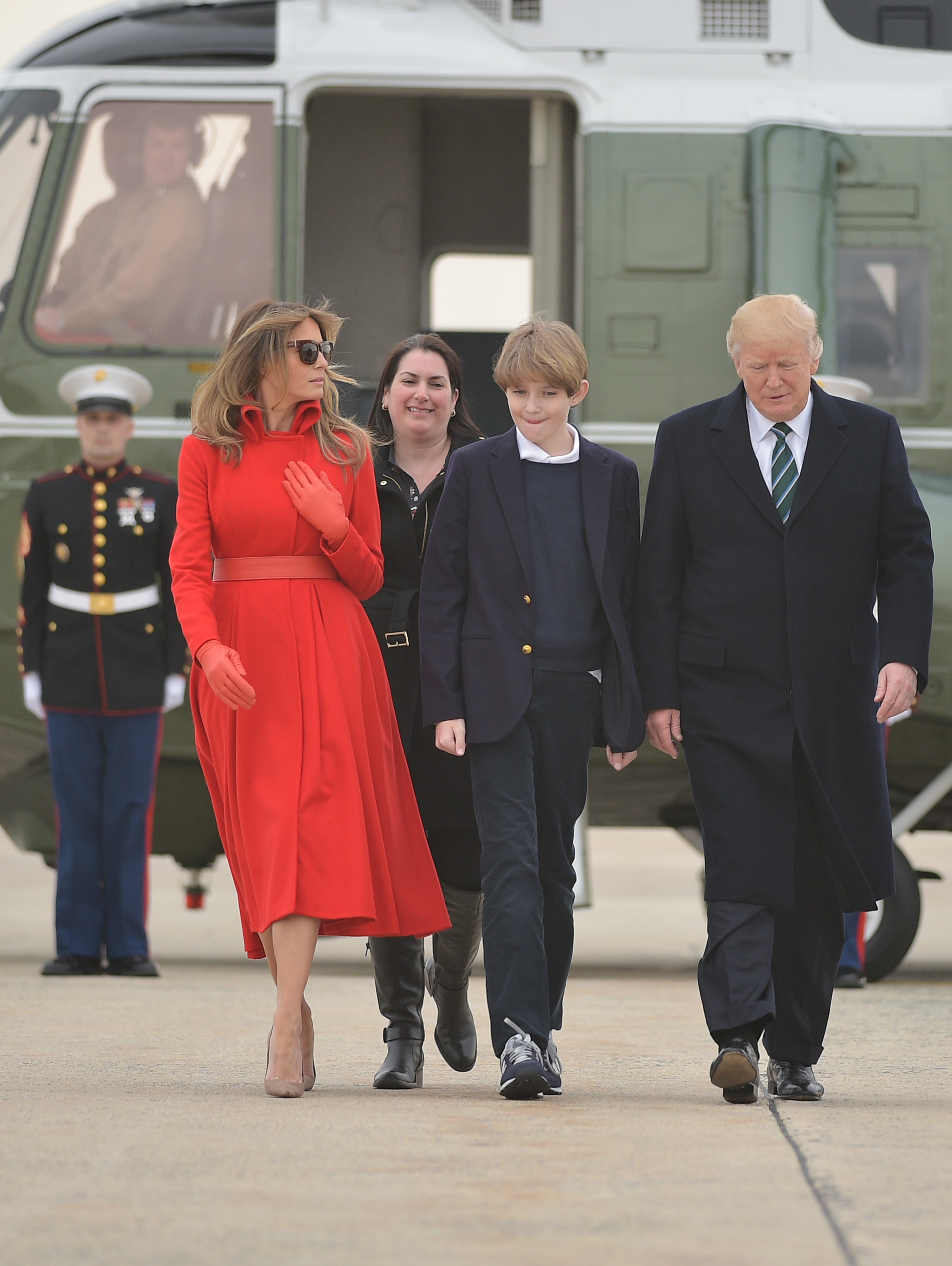 PHOTOS: Barron Trump Makes Rare White House Appearance