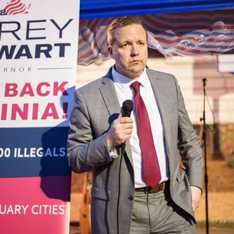 Corey Stewart, Virginia, Confederate, Liberty Place, racist, white supremacy