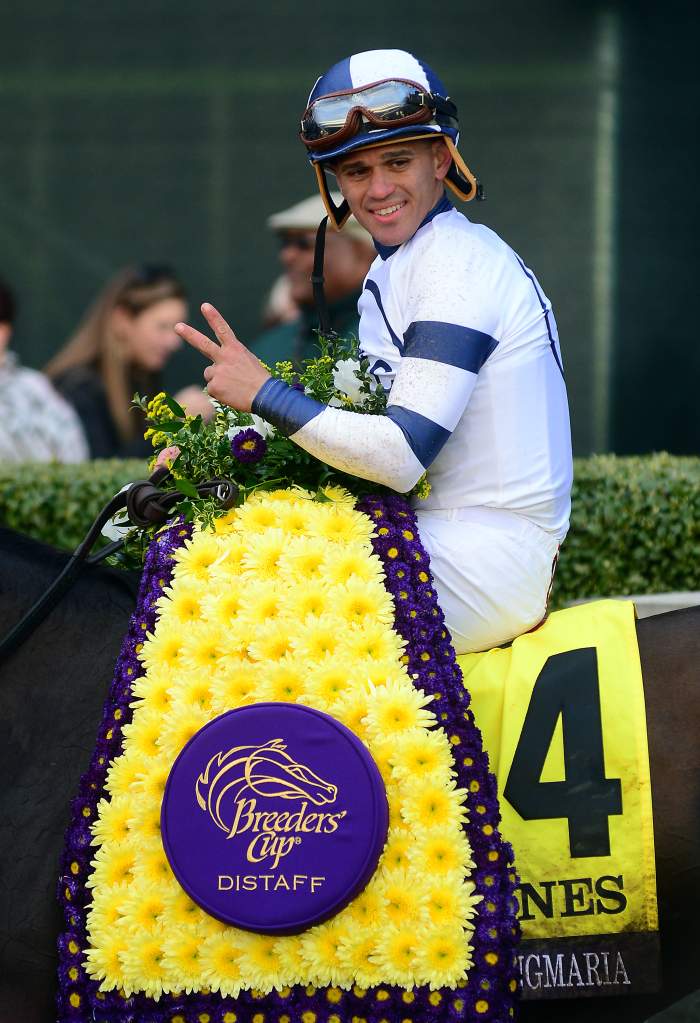 Javier Castellano at the 2015 Breeders' Cup