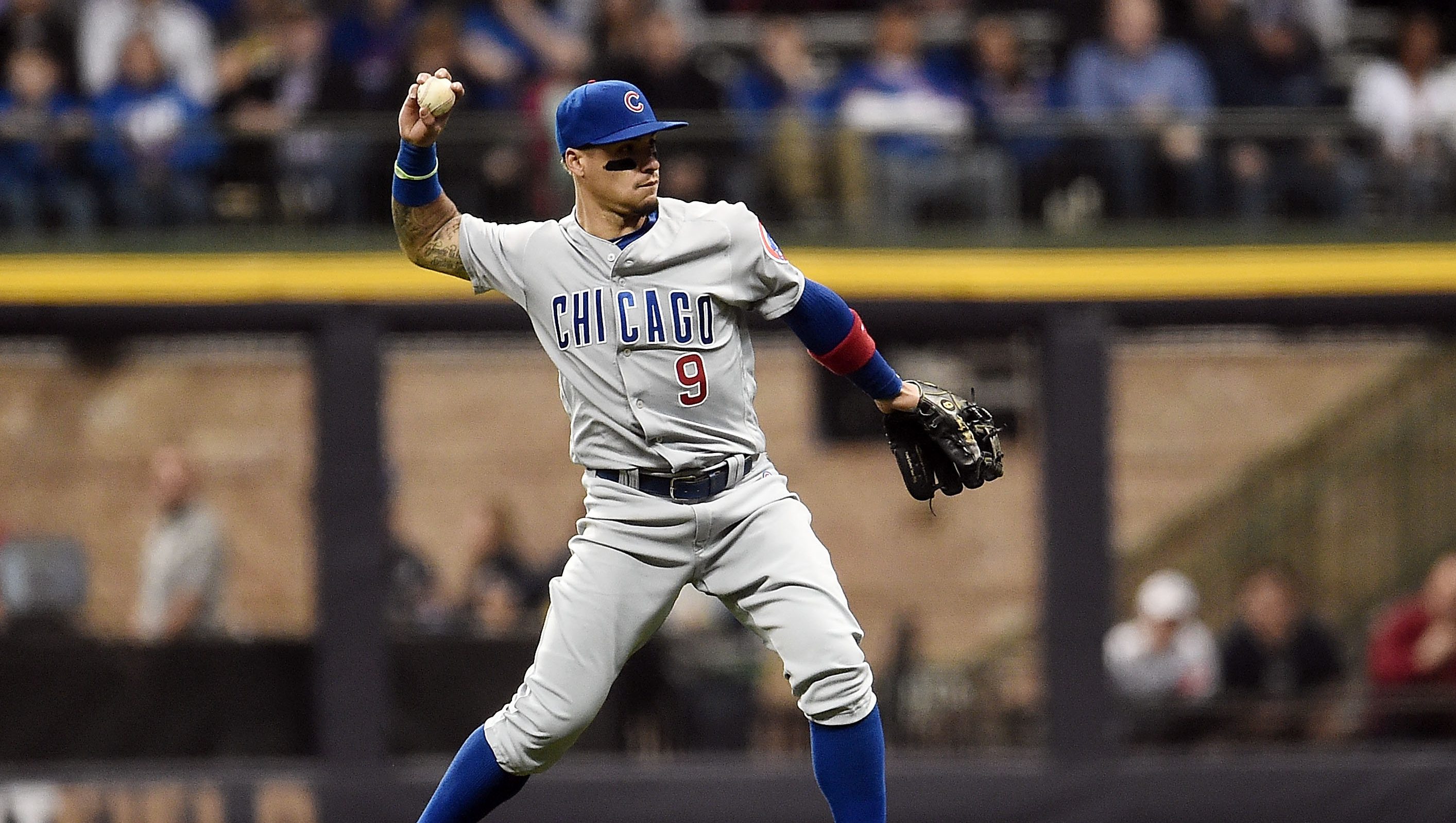 WATCH: Javier Baez Injured In Scary Outfield Collision