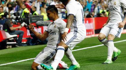 WATCH: Real Madrid’s Casemiro Scores First Goal in El Clasiso