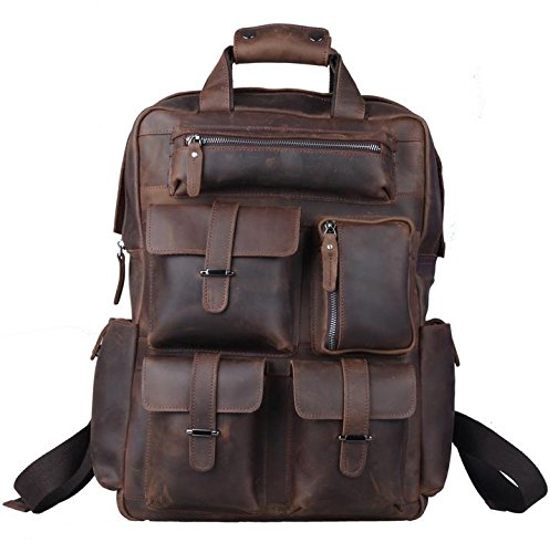 leather backpack camera bag