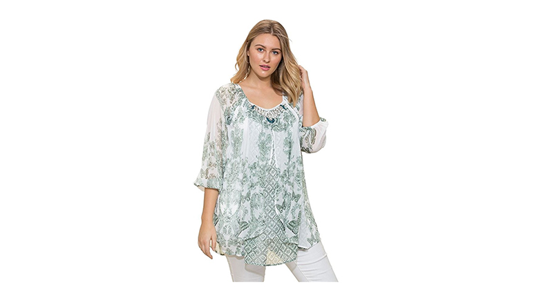 summer tunic tops plus size