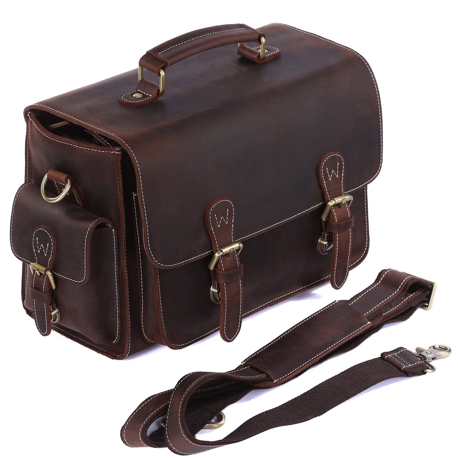 S-ZONE Leather DSLR Bag, best leather camera bags, leather bags for camera, leather camera backpack