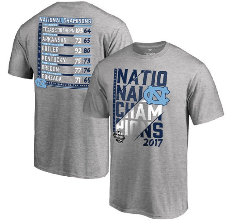 unc 2017 national championship shirt