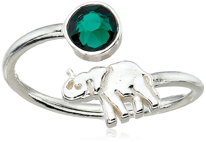 elephant jewelry, elephant bracelet, emerald elephant, silver elephant