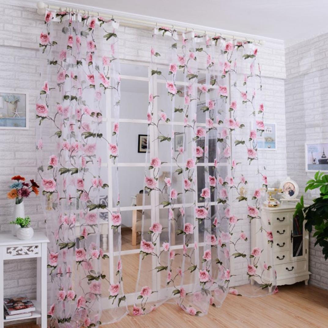 flower lace curtains