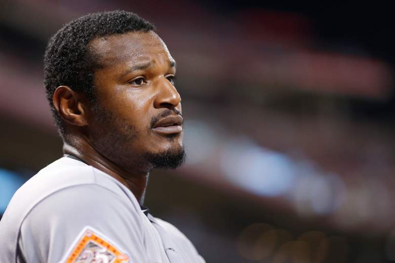 Adam Jones during a game against the Reds