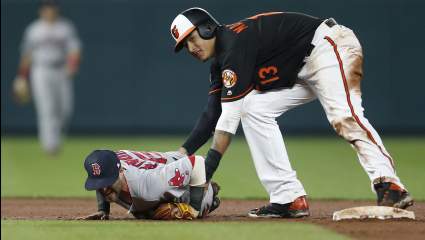 WATCH: Boston’s Chris Sale Throws Behind Baltimore’s Manny Machado