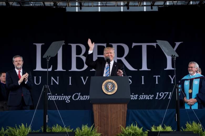 Trump commencement, Trump liberty university commencement, Trump liberty university speech