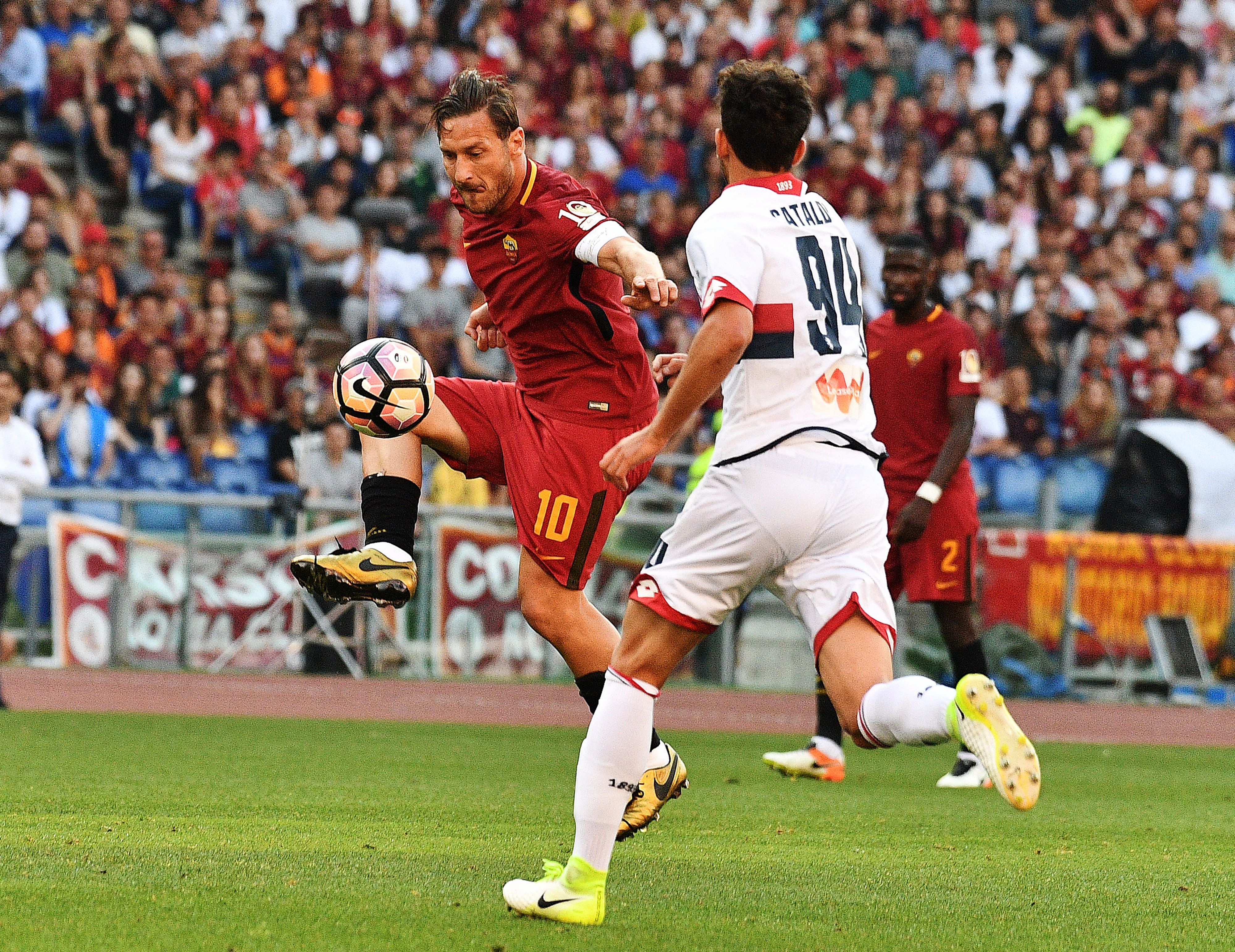 Francesco Totti last game Genoa