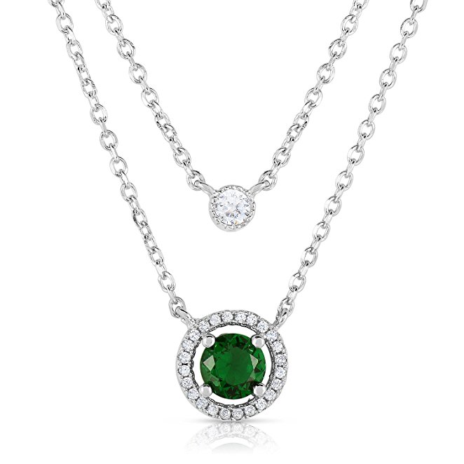 emerald necklace, princess diana necklace, cz necklace, royal jewelry