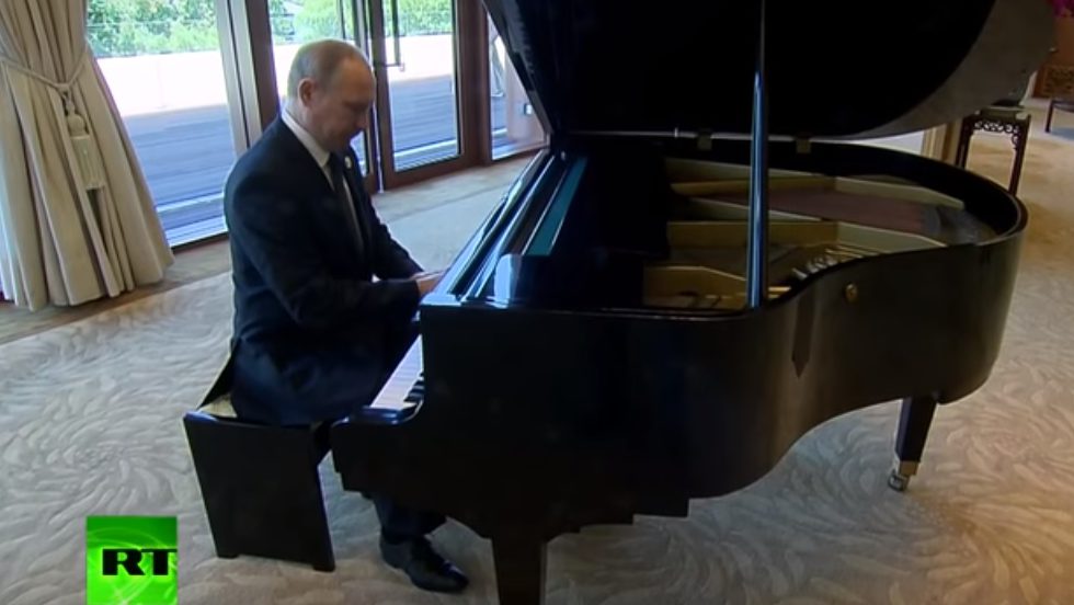 WATCH: Vladimir Putin Plays The Piano In Beijing