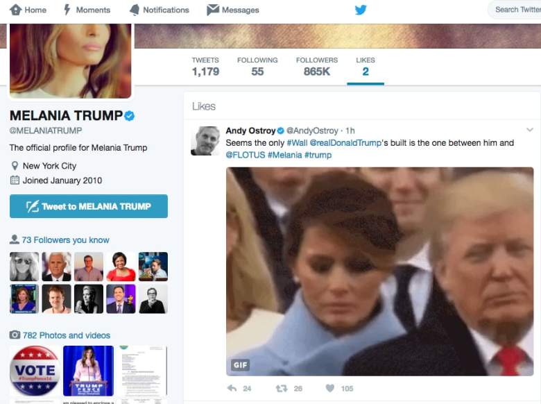 Melania Trump, Melania Trump favorite, Melania Trump favorite twitter