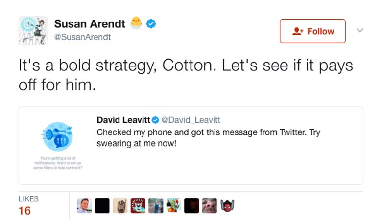 David Leavitt Twitter Apology