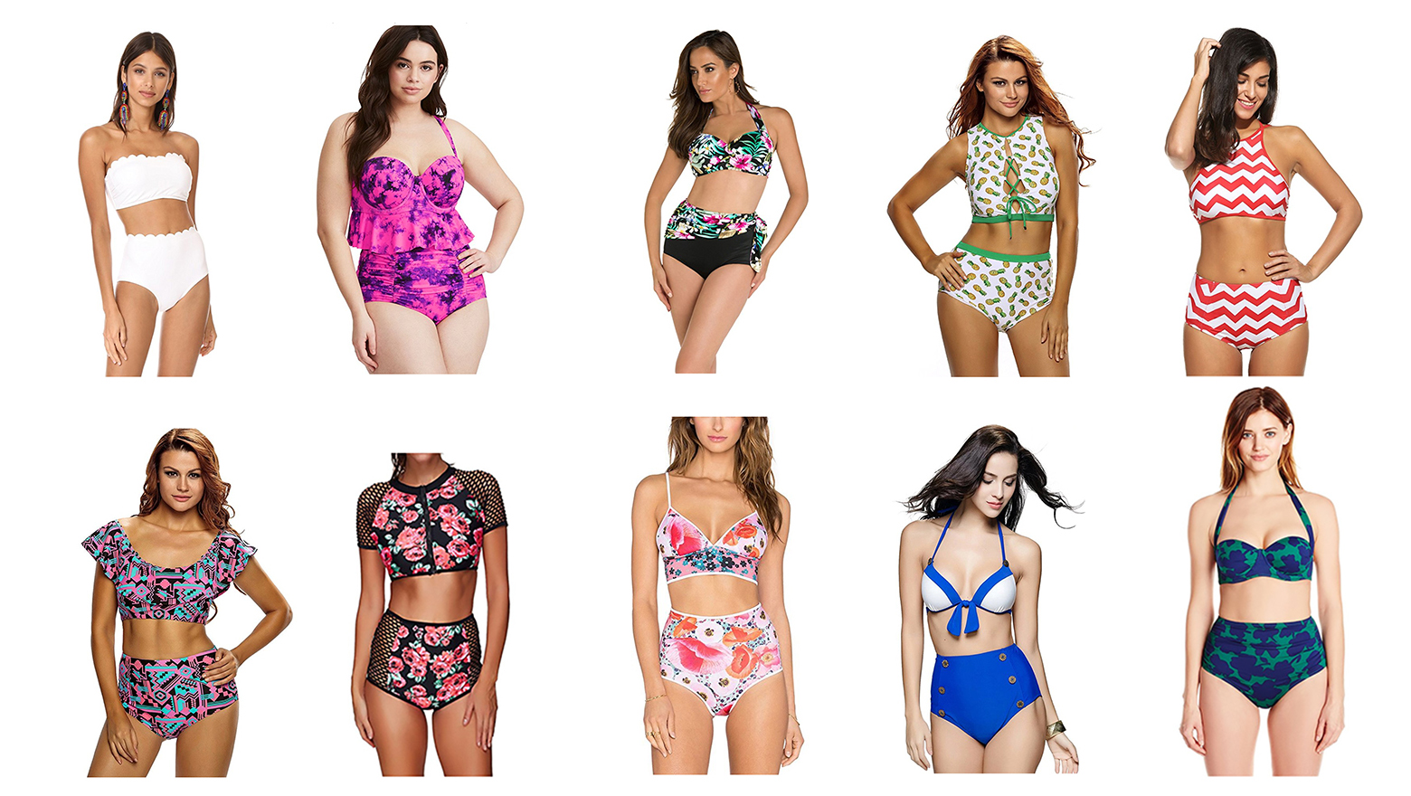 15 Mismatched Swimsuits For An Eye Anne Cole Twisted Tankini Top \u0026 Hig...