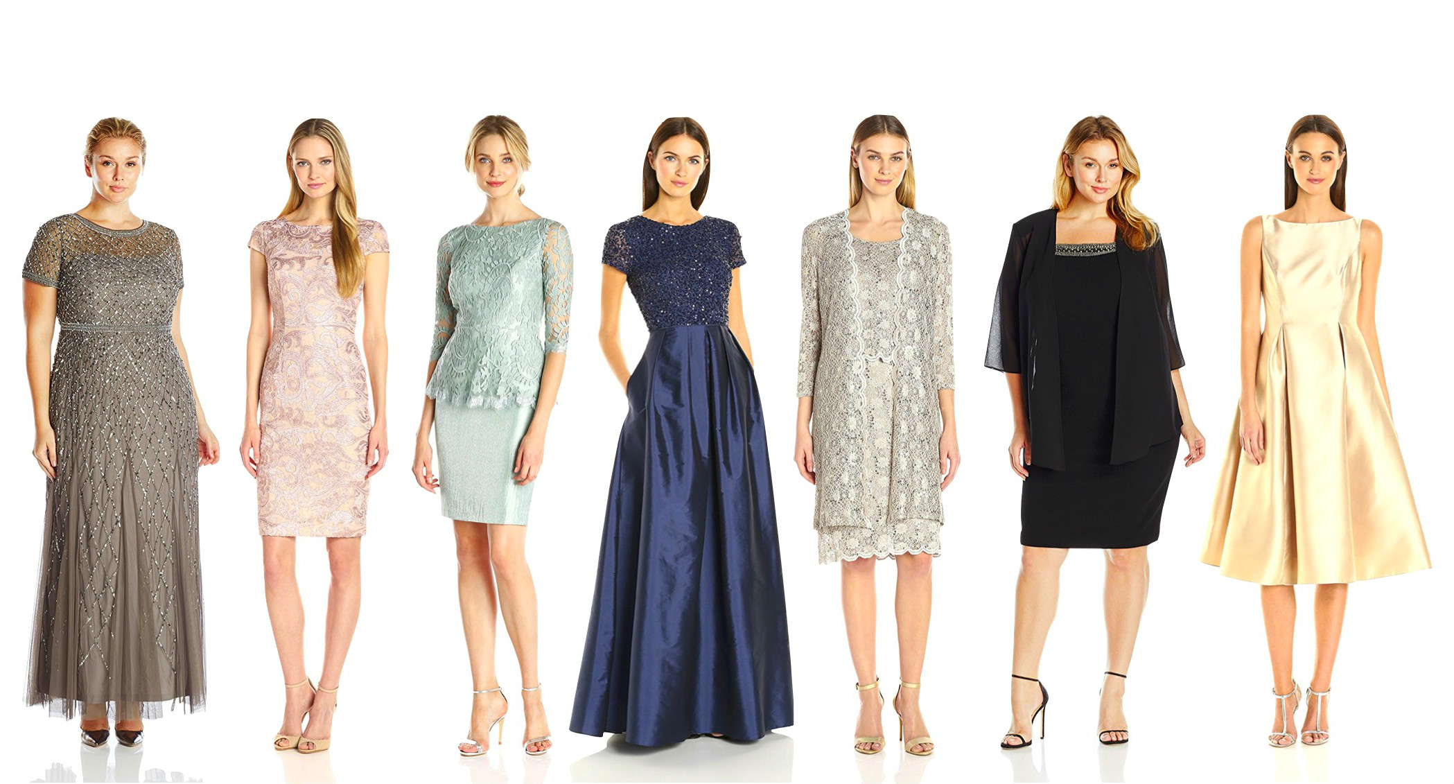 best slimming mother of the bride dresses
