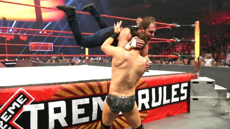 The Miz Dean Ambrose extreme rules, The Miz Dean Ambrose match, extreme rules the miz
