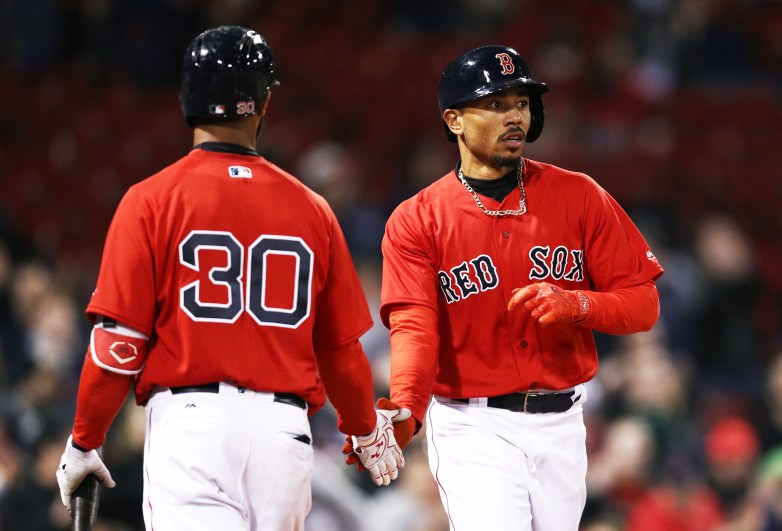 draftkings, picks, mookie betts, chris young, red sox, stacks