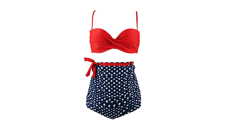 4th of july high waisted bikini