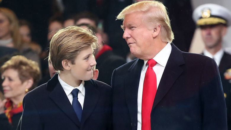 Trump: I'd Have A 'Hard Time' Letting Barron Play Football