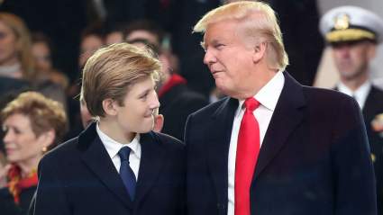 Trump: I’d Have a ‘Hard Time’ Letting Barron Play Football
