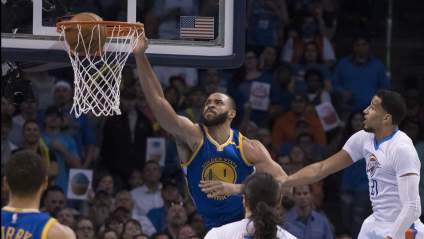 PHOTOS: JaVale McGee Trolls Shaq By Wearing Hat