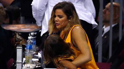 PHOTOS: Khloe Kardashian Wears Custom Thompson Jersey to Game 4
