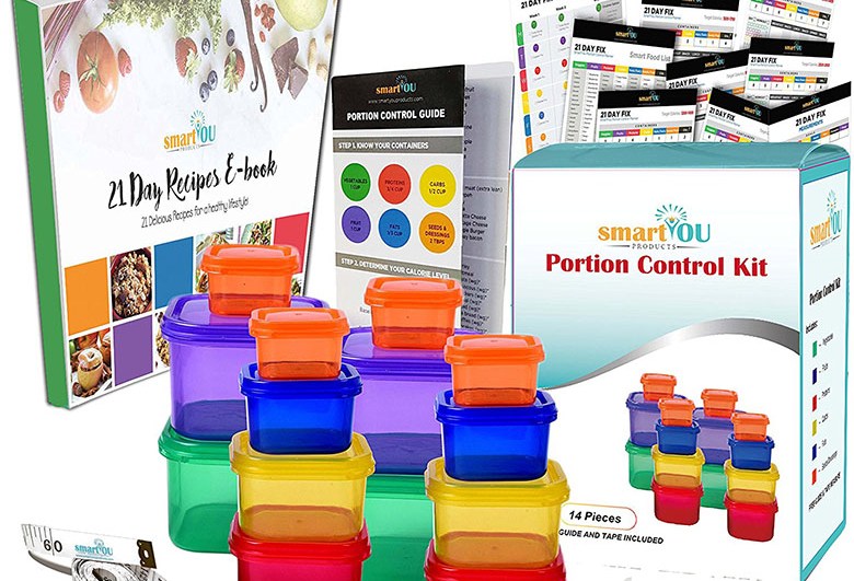 smartYOU DELUXE 14 Piece Portion Control Containers Kit