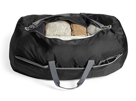 AmazonBasics large duffel, best duffel travel bags, best duffel bags planes, best vacation duffel bag