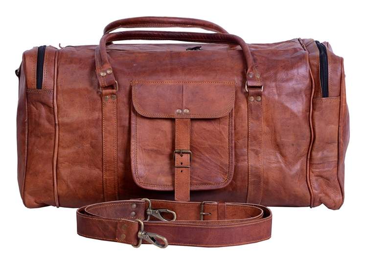 kp vintage leather duffel, best duffel travel bags, best duffel bags planes, best vacation duffel bag