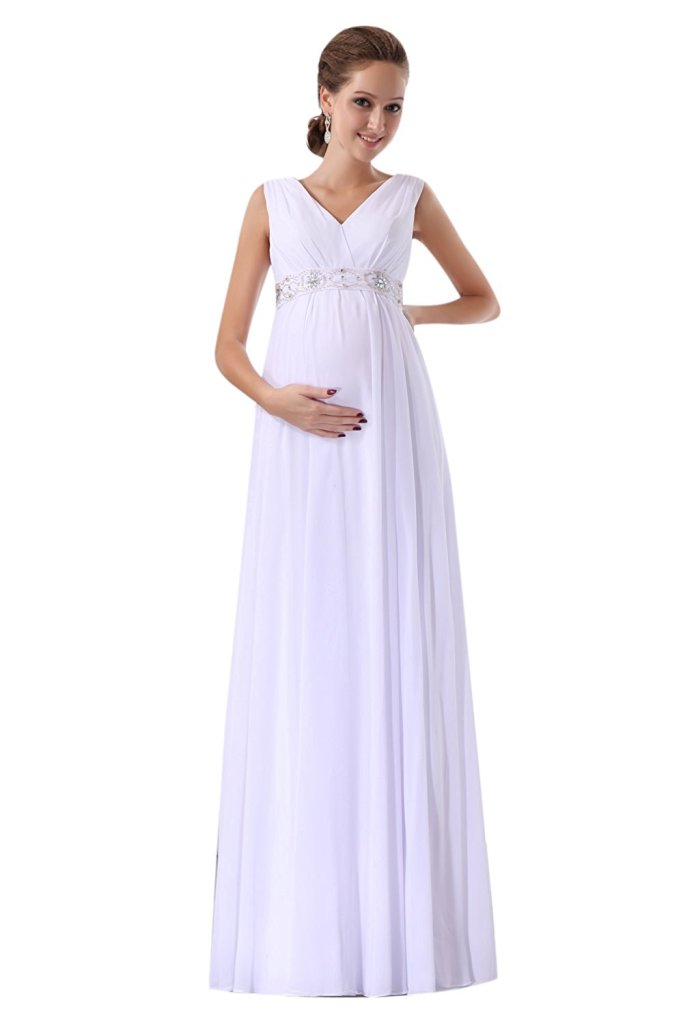 maternity wedding dress, maternity wedding dresses, pregnancy wedding dress, white maternity dress 