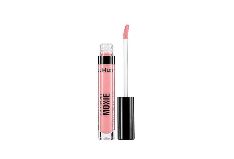 Image of pink bareminerals lip gloss with doe foot