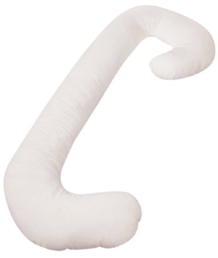 Blowout Bedding Premium Contoured Body Pregnancy Pillow with Zippered Cover J-Shaped, j-shaped pregnancy pillow, pregnancy body pillow, best pregnancy body pillow, maternity body pillow, best maternity body pillow, affordable pregnancy body pillow