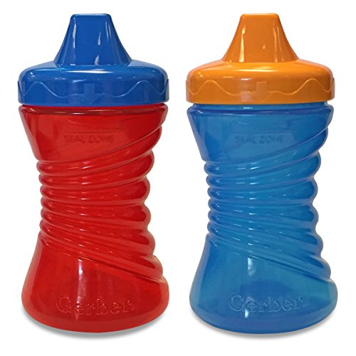 Gerber Graduates Fun Grips Hard Spout Sippy Cup (Set of Two), best bpa free sippy cups, bpa free sippy cups, best sippy cups, plastic sippy cups, sippy cup with spout