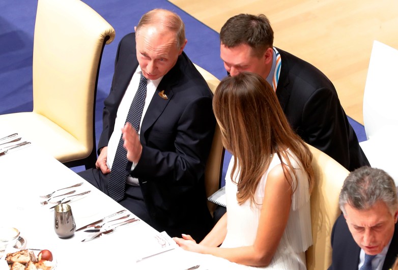 Melania Trump Vladimir Putin, Vladimir Putin Donald Trump, Putin G20, TRump G20